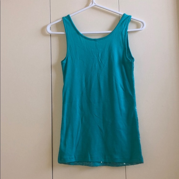 Aqua Sequinned Tank - Picture 2 of 3